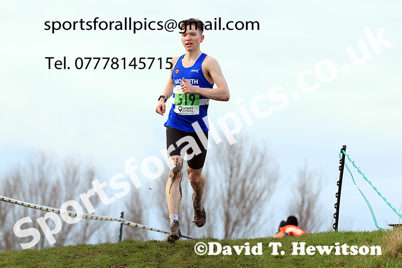 Mens under-20s 2024 NECAA Cross Country Champs., Temple Park, South Shields. Photo: David T. Hewitson/Sports for All Pics